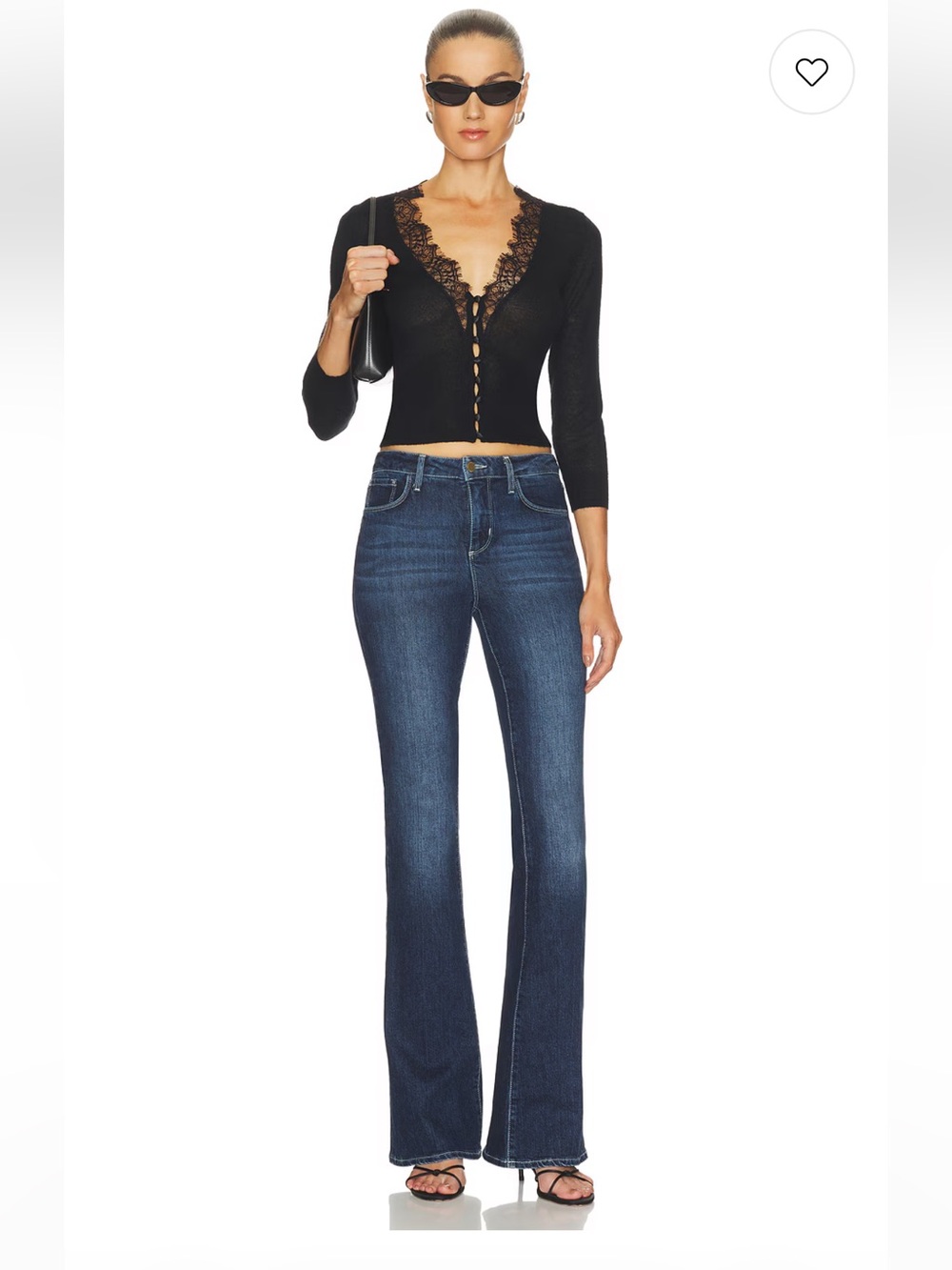 L’AGENCE Marty High Rise Flare Jeans Ramada Blue Size 28